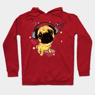 Sweet Pug Dog Enjoy Hoodie